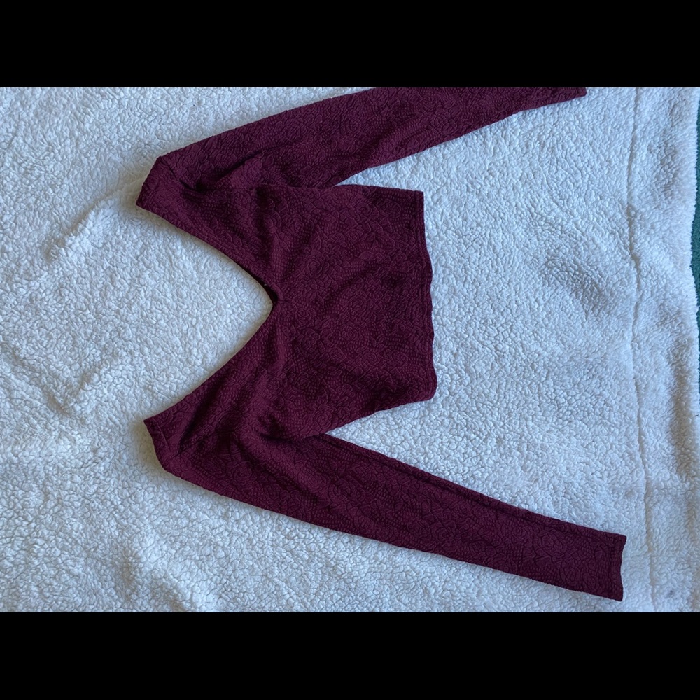 Long sleeve crop top